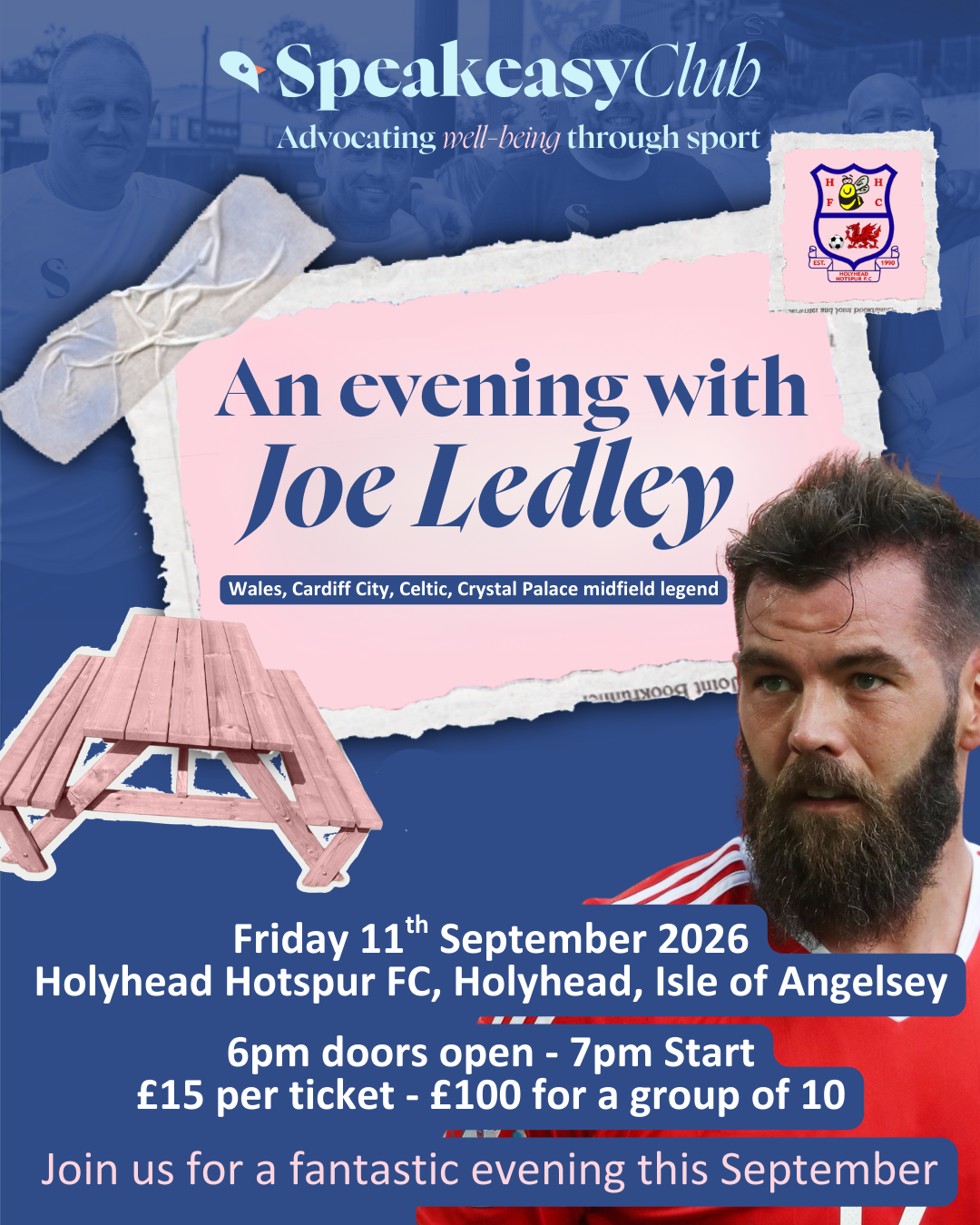 An Evening with Joe Ledley @ Holyhead Hotspur FC