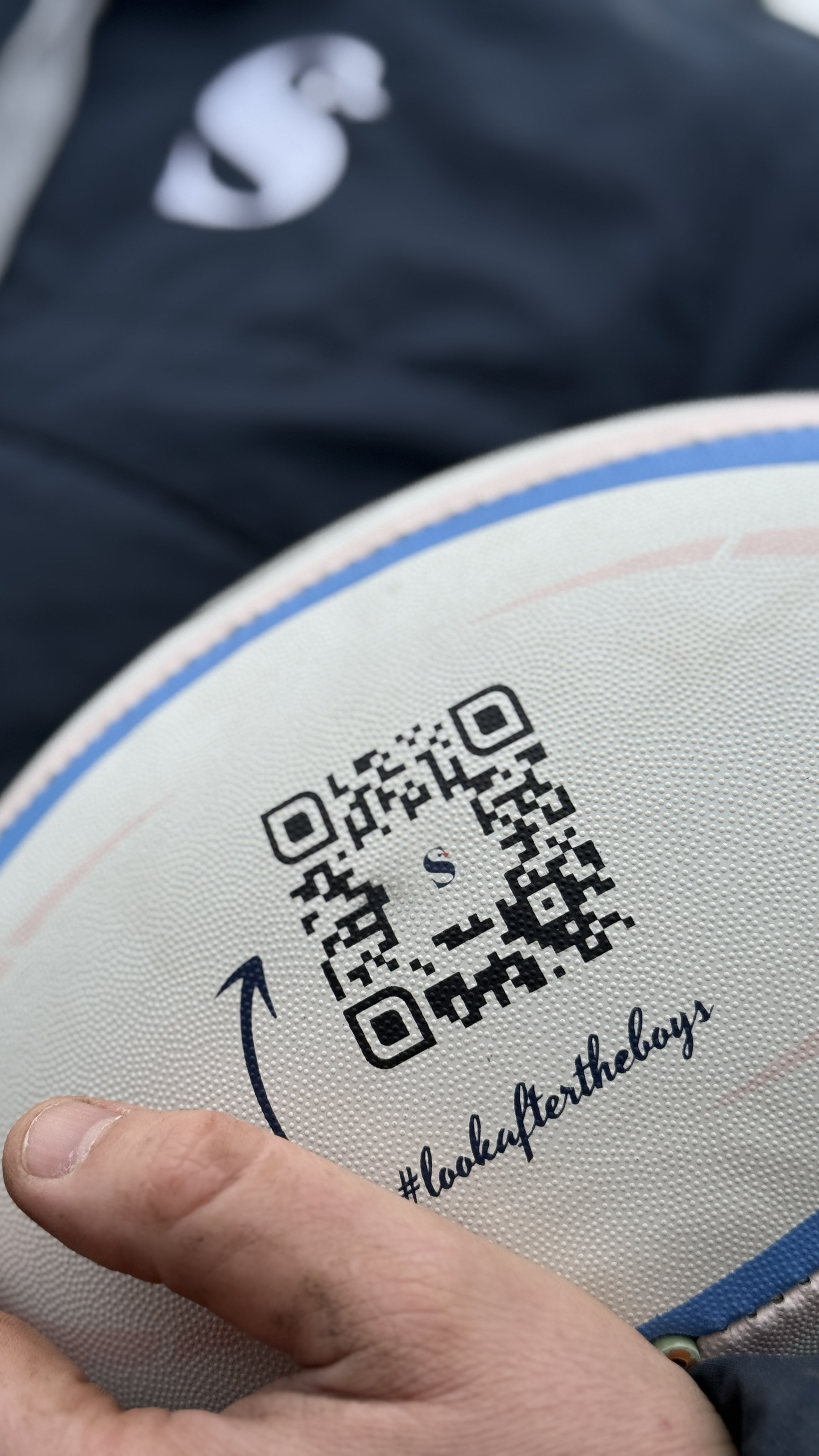 Speakeasy Club QR Code Gilbert Rugby Ball
