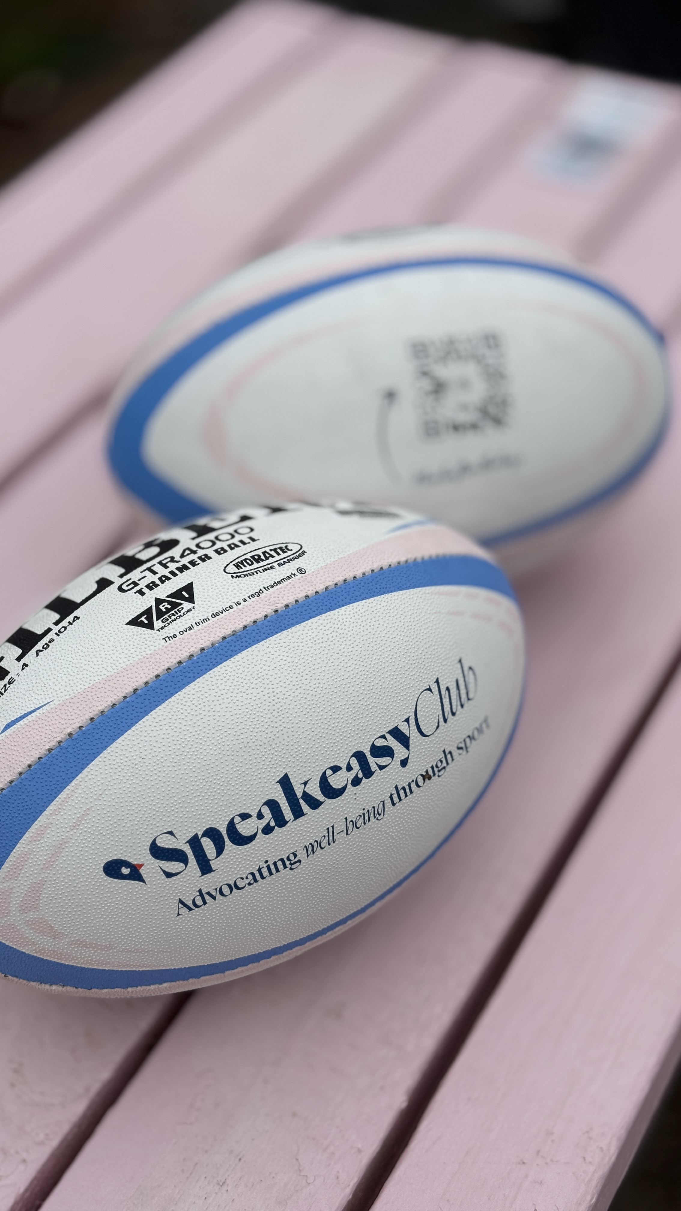 Speakeasy Club QR Code Gilbert Rugby Ball