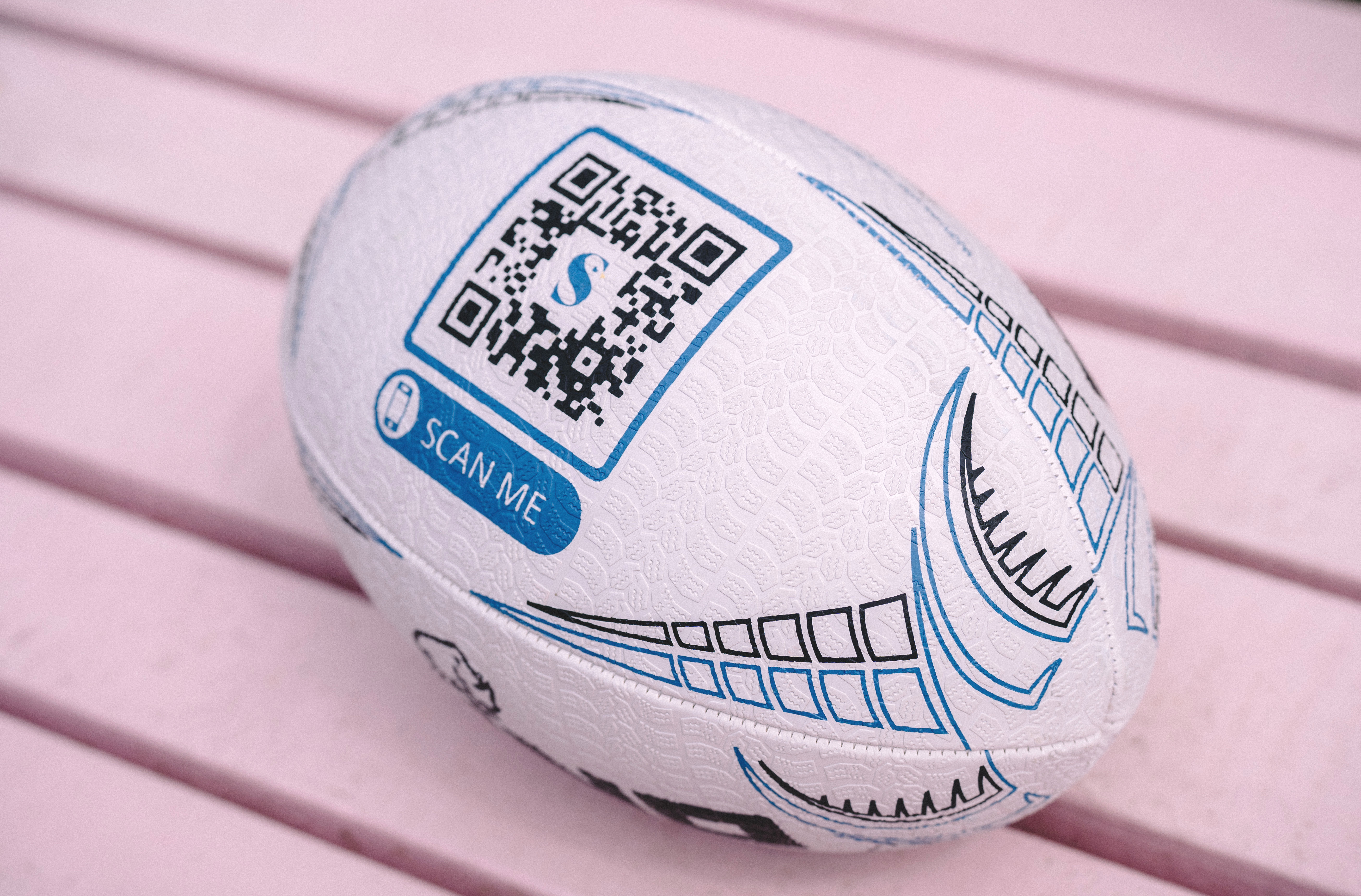 Speakeasy Club QR Code Rugby Ball